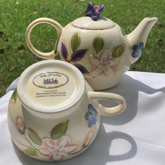 Floral Vintage Style Tea For One Set - Picture 7 of 8